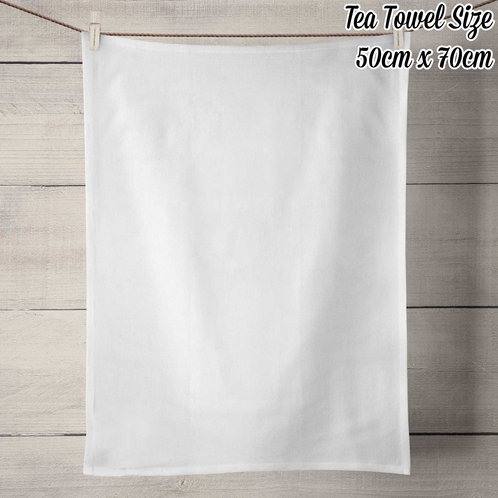 Download 50 Linen Tea Towel White